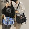 Casual Crossbody Bag, Large Capacity Nylon Shoulder Bag With Adjustable Strap For Outdoor, Trendy Streetwear Style Messenger Bag