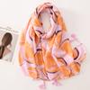 Women Luxury Brand Viscose Scarf Butterfly Floral Tassel Shawls Autumn Winter Wrap Pashmina Stole Muslim Hijab Sjaal 180*90Cm