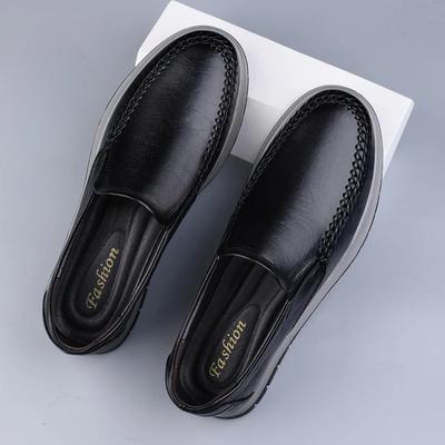 Luxe Merk Heren Casual Leren Schoen Zachte Zool Designer Zakelijke Loafers 2025Nieuw Mannelijk Comfortabel Leren Platte Kantoor Schoenen