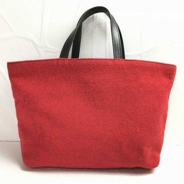 

J&M Davidson England Made Hand Tote Bag Red Plain Wool(USED)