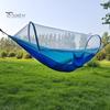 Camping-Hängematte mit Mückennetz, 200 kg, atmungsaktiv, leicht, tragbar, Einzelhängematte mit Baumgurten, einfach aufzubauen, Wanderhängematte für drinnen und draußen