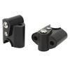Chrome Handlebar Riser Clamp Chrome CNC Aluminum Alloy for R18 Classic Motorcycle 2020‑2021 Black