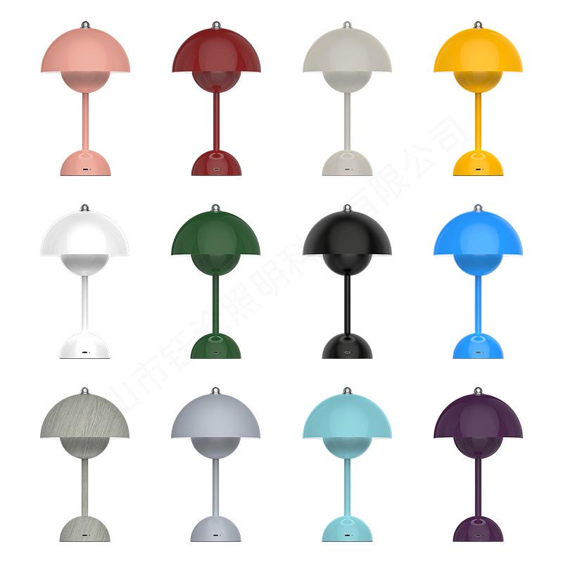 Nordic Minimalist LED Table Lamp, Wedding Room Ambient Lamp, Bedroom Bedside Lamp, Always-On Bud Lamp