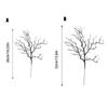 10pcs Black Halloween Artificial Dead Branch Antlers Shape Non-fading Artificial Plastic Tree Branch Realistic Exquisite