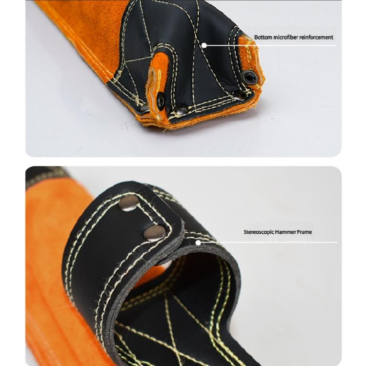 Fireproof Welding Electrode Organizers Bag Thickened Leather Base Waterproof Exterior Ergonomic Carrying Straps For Construction Sites