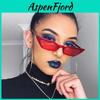 Trendy Cat Eye Sunglasses With Pink Lenses And White Frame For Fashionable Street Style