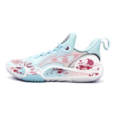 Li Ning Speed 9 Heißes Blut Schockwelle Stoff Abriebfest Leicht Niedrig geschnitten Basketballschuhe Unisex Rot Blau ABPT001-6()