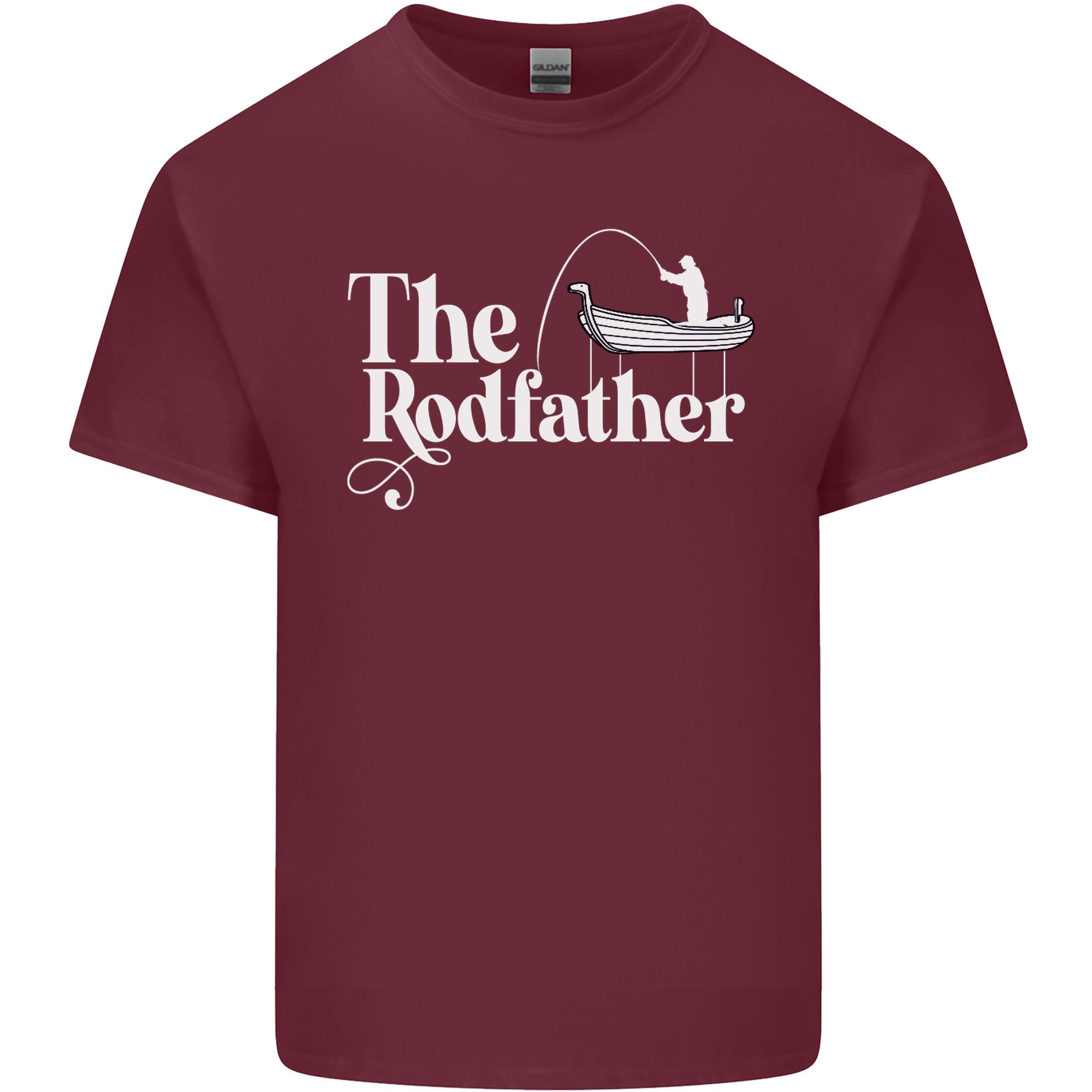 The Rodfather Funny Fishing Rod Father Unisexs Light Cotton TShirt S