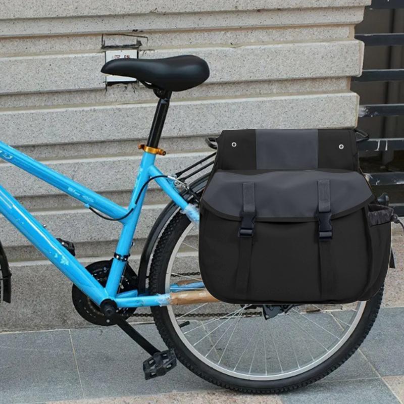 Cycling Double Side Rear Rack Bike Bag Waterproof Bicycle Rear Seat Carrier Bag Cycling Saddle Bag MTB Accessories