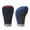 5 Speed Leather Red Gear Knob Car Gear Shift Knobs Universal Shifter Knob Gear Stick Shift Knobs Lever Manual Transmission