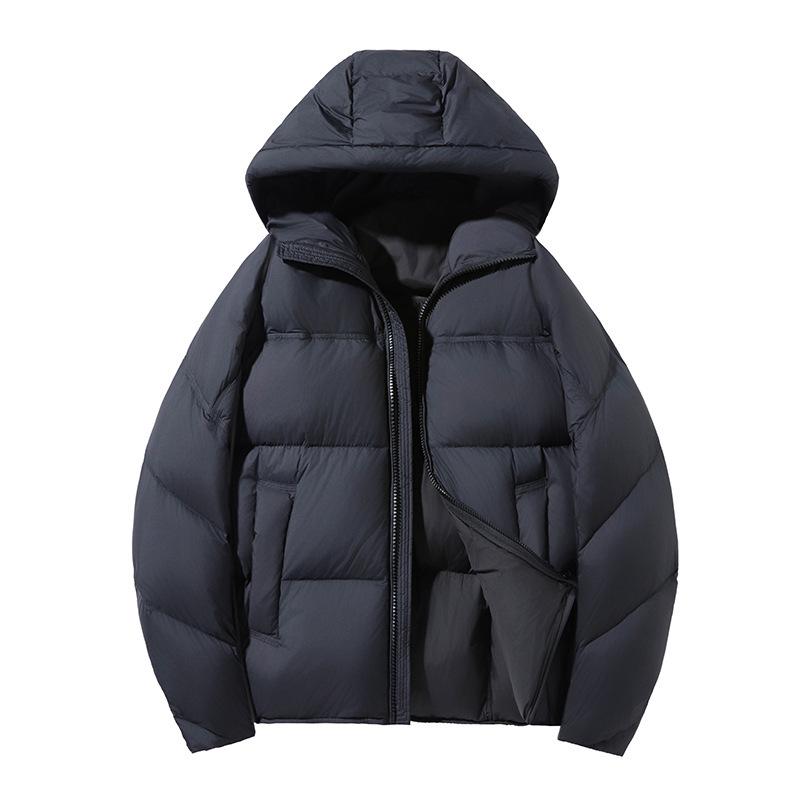 Men's 2025 Winter Hooded Down Jacket: Thick, Warm, Plus Size Casual Outerwear.