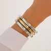 Europäisches und amerikanisches Armbandset mit unregelmäßig gebogenen Rohren – stilvolles und schlichtes Design