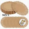Rundes Buntes Blumenmuster Backpapier Ölabsorbierendes Papier Dekorative Spitze-Rand Papier Backpapier Frittier-Matte Papier