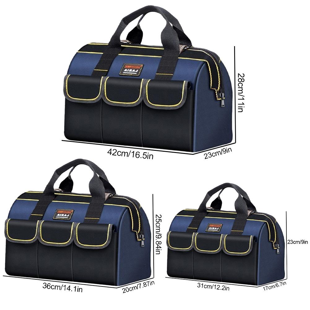Thickened Large Capacity Electrician Tool Kit Waterproofed Wear-Resistant Upgrade Oxford Cloth Multi-Pocket Storage Tool Bag