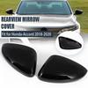 GLOSS BLACK FOR 2018 19 20 2021 2022 Honda Accord Mirror COVERS W/o Turn Signal