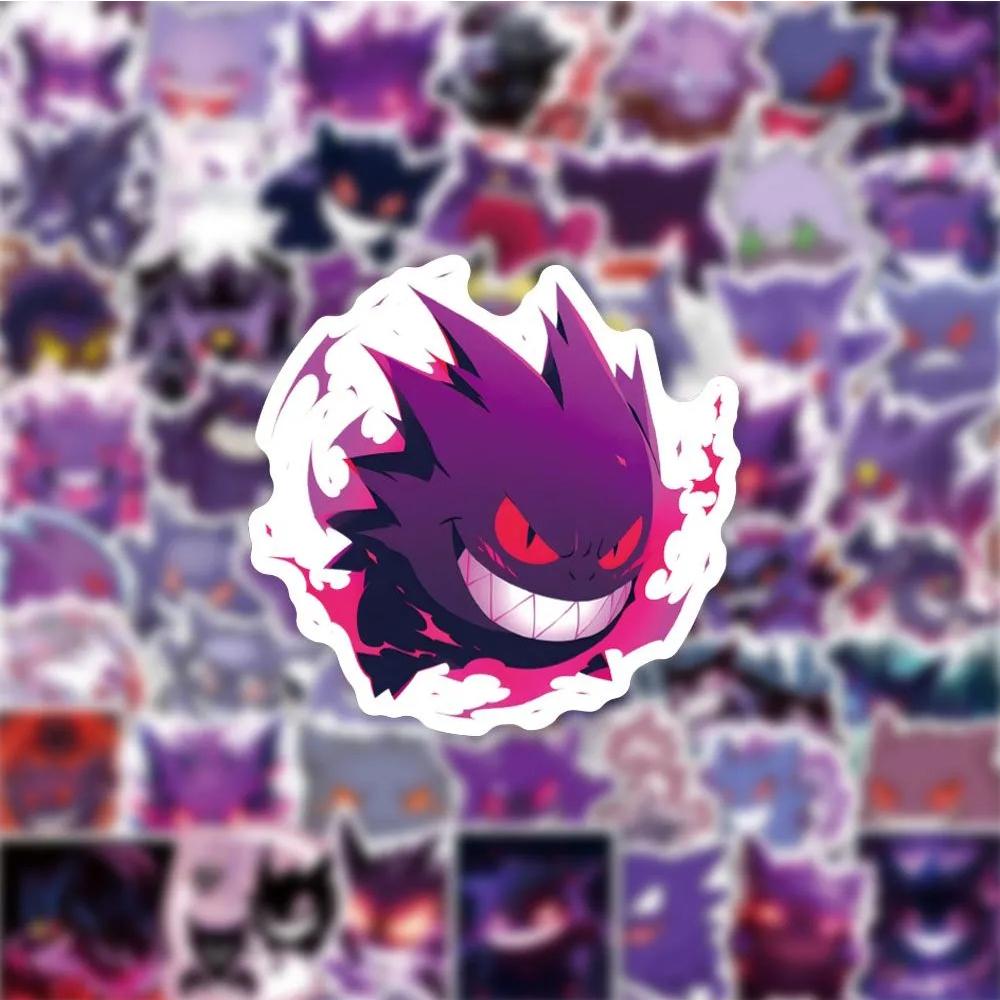 10/30/50Pcs Cute Pokemon Gengar Stickers Diy Motorcycle Phone Skateboard Laptop Pvc Waterproof Kids Toy Graffiti Cartoon Decals