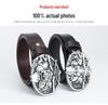 Trendy Men's Retro Cowhide Leather Belt - Genuine Casual Style for Trousers