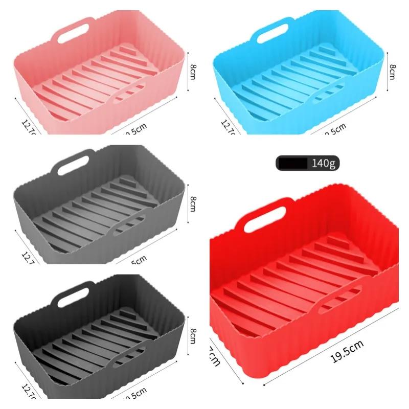 

Силиконовый противень для выпечки фритюрницы, различные прямоугольные круглые силиконовые коврики, складные, оптовая продажа с фабрики. YLE566 #1 Send randomly