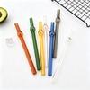 5Pcs Glass Boba Straws Reusable Glass Drinking Straws Wide Clear Straws 12mm Clear Smoothie Straws for Bubble Tea Milkshakes
