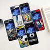 Football Sport Soccer Case for Samsung Galaxy Z Flip5 Black PC Phone Cover Z Flip 5 5G Hard Luxury Coque Zflip5 Funda Capa