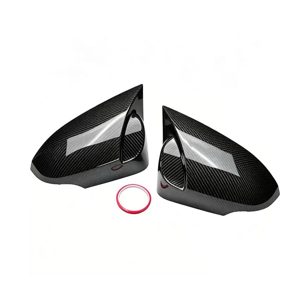 Car  Rearview Side Mirror Cover Fit For   Toyota VITZ 2012 2013 2014 2015 2016 2017- 2019  Wing Cap Rear View Case Trim