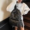 Simple Design Quilted Backpack Casual Daily Backpack for Women Lightweight Classic Style Ideal for School Travel Commute and Fashion Outfits