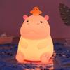 1Pc Hippo Night Light, Cute Hippopotamus Lamp for Kids, Soft Silicone Nursery Nightlight LED Touch Lamps, Kids Bedroom Decor
