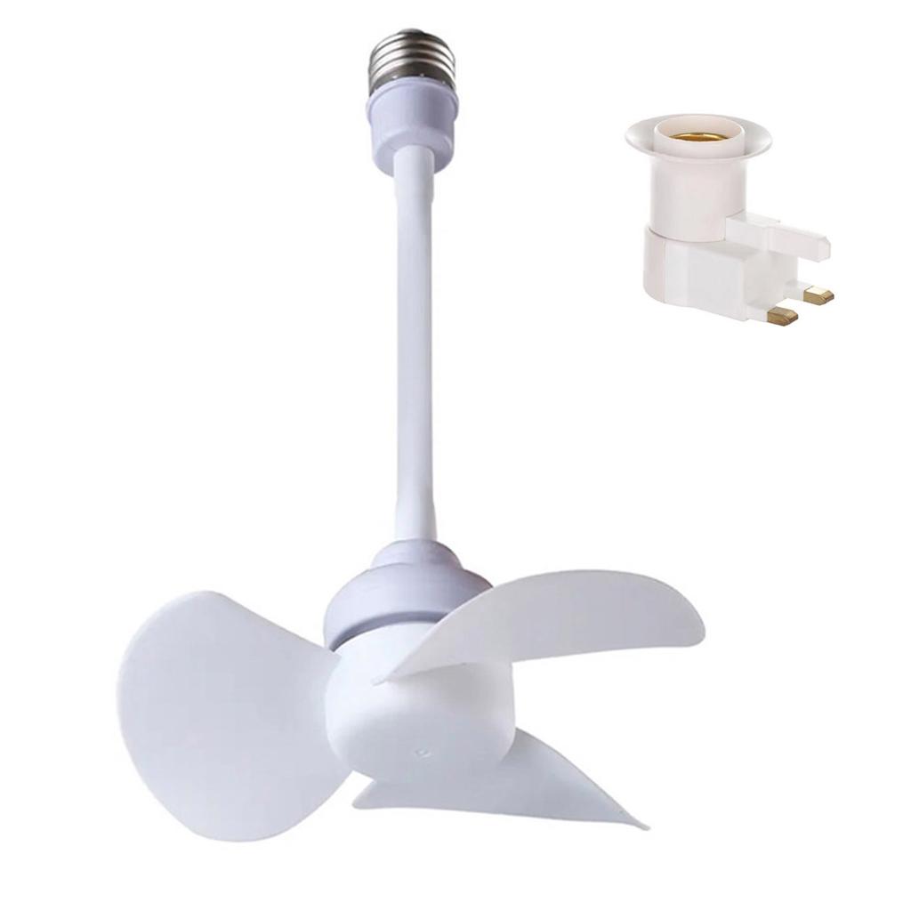 6inch Chandelier Fan E27 Thread Ceiling Fan 360 Degree Adjustment Low Noise Electric Fan 1000RPM Cooling Fan for Indoor