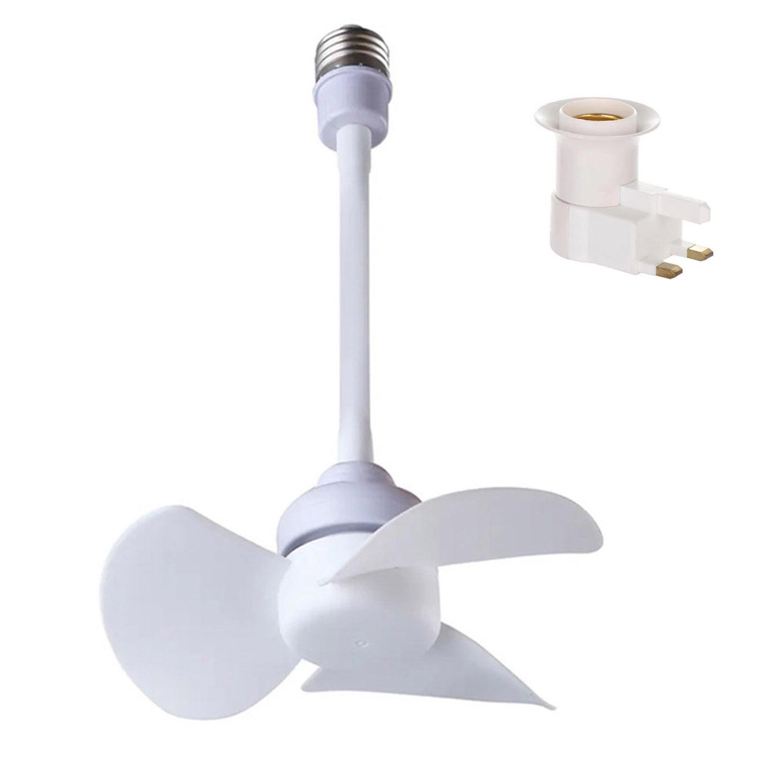 

Потолочный вентилятор с резьбой E27, регулировка 360 градусов, 10 Вт, 1000 об/мин, охлаждающий вентилятор для внутренней детской комнаты, люстра, вентилятор с вилкой Великобритании/США/ЕС UK