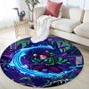 Tanjiro Kamado Pattern Round rug,Carpet Rug for Living Room Bedroom Playroom ,Non-slip Floor Mat,Holiday Gifts and Birthday Gifts.