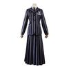Wednesday Addams School Uniform Cosplay Costume for Halloween