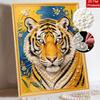 Pearl Art Painting Kit for Adults and Beginners Majestic Tiger Sparkling Painting Craft Home Wall Decor Handmade Gift