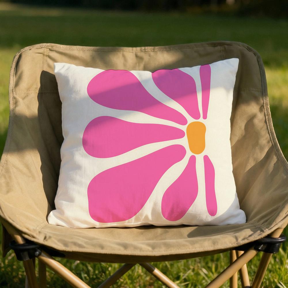 Blooming Flowers Cushion Cover Soft Reversible Durable Pillow Cover MultiScene Use for Home Car Daily Comfort