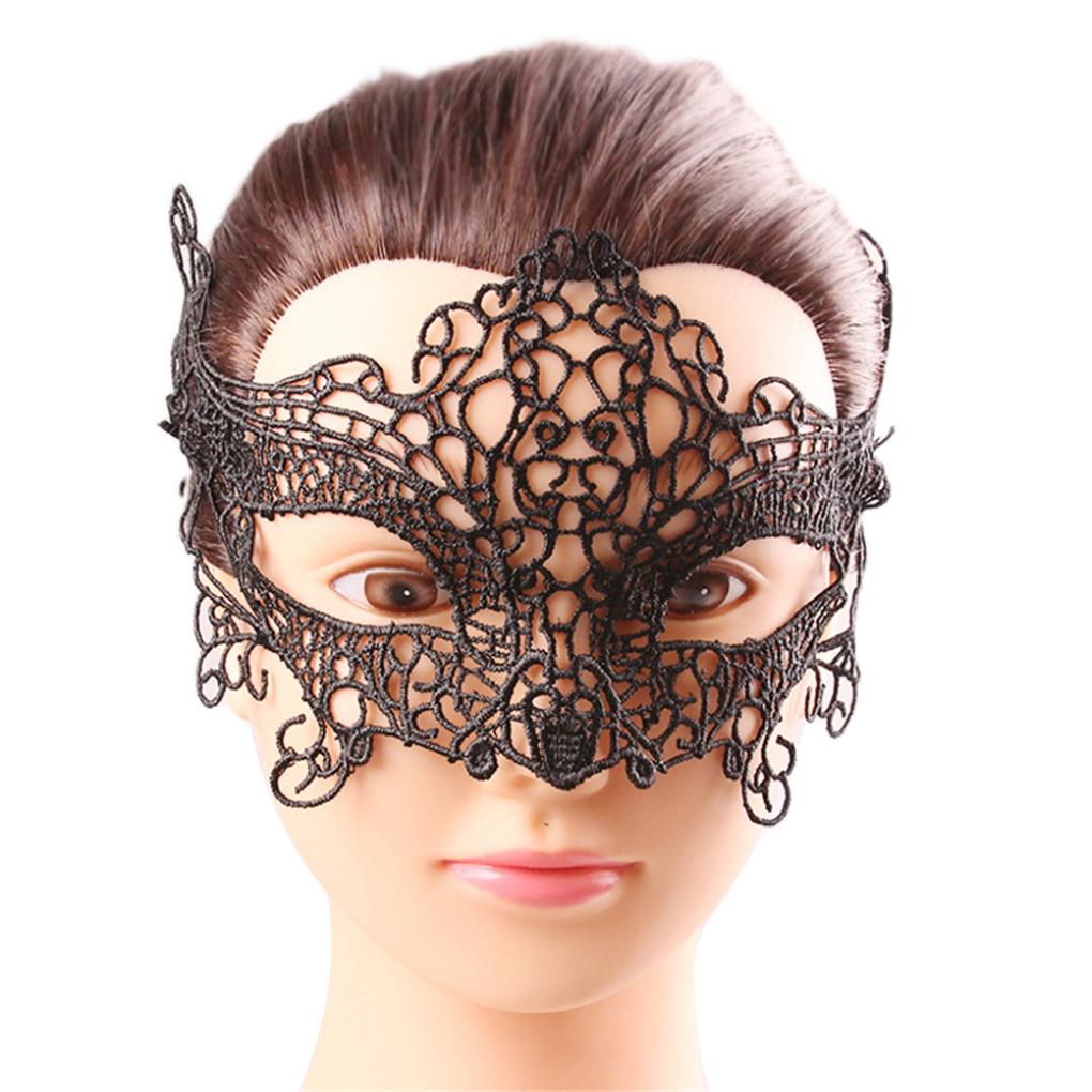 Vampire Choker Covers Exquisite Retro Fashion Lightweight Design Gemstone Hollowed Facepiece out for Cosplay for Party