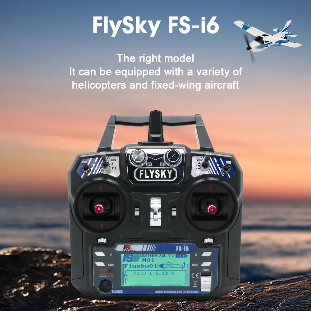 FLYSKY FS-i6 I6 Transmitter 2.4G 6CH Radio Remote Controller With iA6 iA6B X6B A8S R6B iA10B FS2A Receiver for RC Drone Airplane