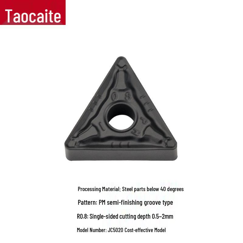 CNC Lathe Double-Sided TNMG160404/08 Triangular Insert for OD/ID Clamping