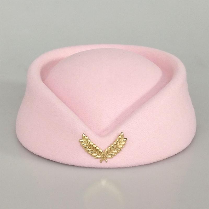 Kapelusz Stewardesy Stewardesa Hostessa Strój Cosplay Transmisja na żywo Występ sceniczny Nieruchomość budowlana