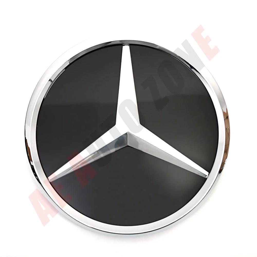 jwlsk5 Front Grille Star Logo 3D Mirror Emblem With LED Lighting Chrome Silver Glossy Matte Black For Mercedes Benz E-Class W213 16-20