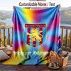 Flaneldecke Aston Villa Aufdruck Benutzerdefinierter Name Text Weiche Decke für Sofa Bett