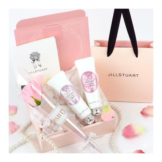 JILL STUART подарочный набор из 2 видов крема для рук (белый цветочный 30 г + сочная ягода 30 г)