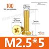 Copper Phillips Countersunk Head Machine Screws, Sizes M2–M4, Lengths 6/8/10/12mm