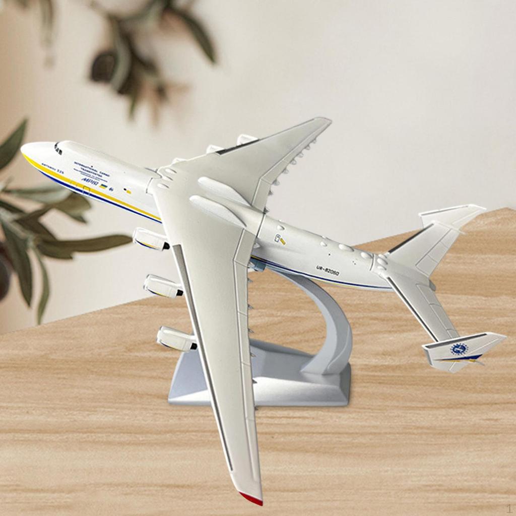 1:400 Scale AN225 Transport Aircraft Model Desktop Decoration for Bookshelf Ukraine