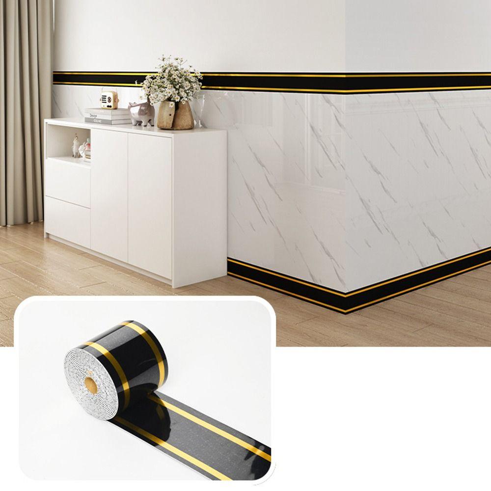 Thickening Foam Waterproof Baseboard Self-Adhesive Design PVC Baseboard  Home Decor