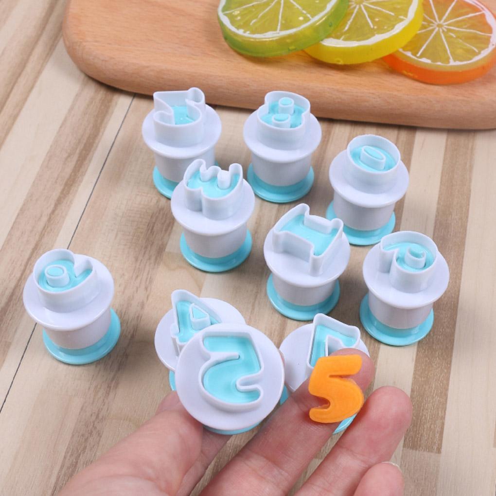 Letter Number Fondant Cutter Biscuit Mould Cake Cookie Decorating Baking Mold