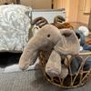 Super Soft Grey Elephant Plush Toys Cute Stuffed Flappy Ears Long Plush Elephant Animals Plushy Hugging Pillow Kids Xmas Gift