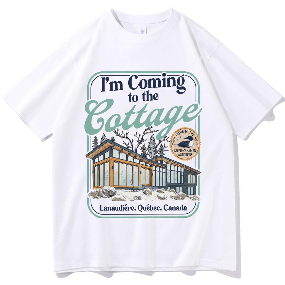 Heated Rivalry I'm Coming To The Cottage T-shirt Man Woman Harajuku Short Sleeve O-neck Casual Shirt