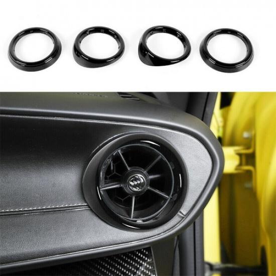 Air Vent Outlet Cover Decor Trim Accessories For Chevrolet Camaro 2016+ Black