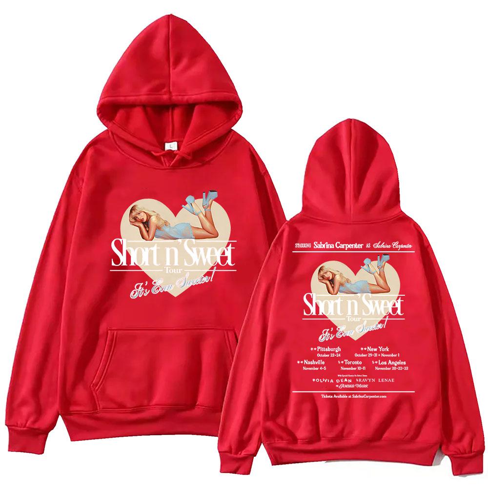 Sabrina Carpenter Tour Hoodie Unisex Harajuku Pullover Tops Long Sleeve Hoodies Fans Gift