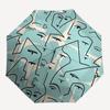 1pc Abstract Faces Automatic Open/close Umbrella, 8-Rib sturdy structure, Auto Folding/Opening, Portable Travel Umbrella for Women,221