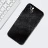 Pink Leather Snake Pattern Cell Phone Case For iPhone 11 13 7 8 Plus XR 12 Pro Max X 6 6s XS 12 Mini 5 SE Cover Black Soft Coque